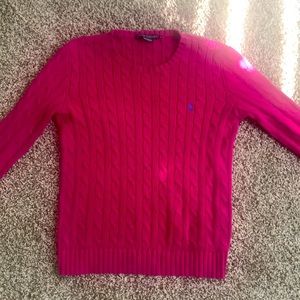 Magenta/pink Polo Ralph Lauren pull over sweater